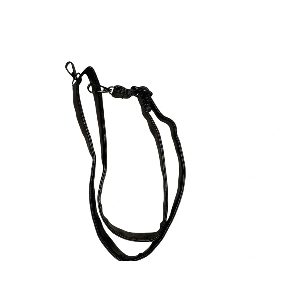 Black smaller Adjustable detachable replacement Strap. Faux or real leather?
